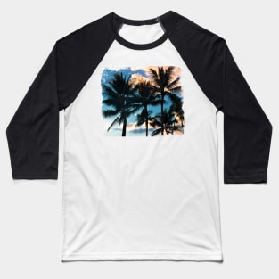 Sunset and palm trees Baseball T-Shirt